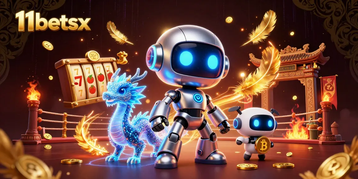 Engage in stunning gameplay at 11betsx with a dynamic casino scene featuring unique characters.