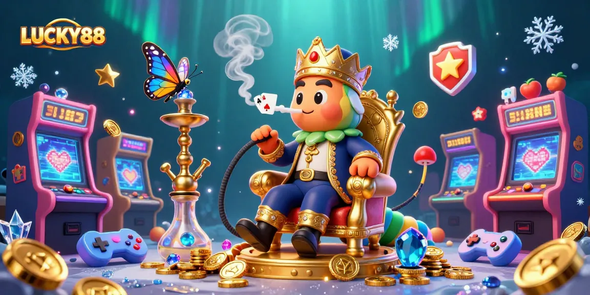 Experience LUCKY88 with vibrant slots, arcade elements, and enchanting casino visuals.
