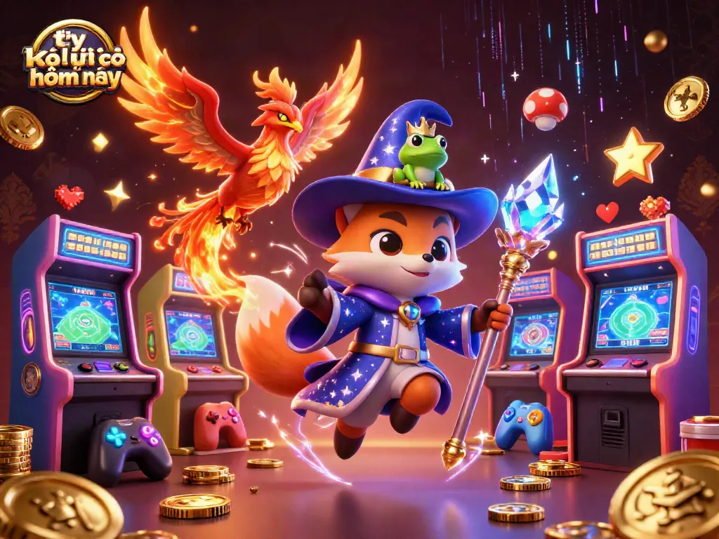 Place bets with tỷ lệ kèo nhà cái hôm nay while surrounded by vibrant gaming elements.