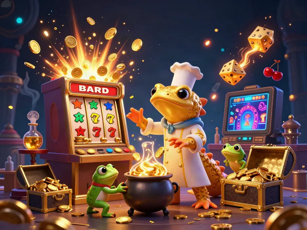 Play thrilling casino games at hu, where a golden salamander alchemist turns base metals into gold coins.