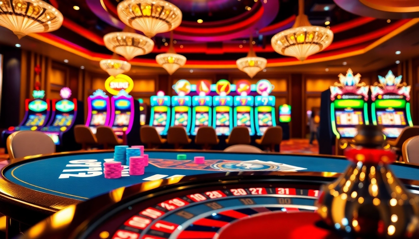 Players winning on casino tables at OK365, showcasing excitement and lively atmosphere.