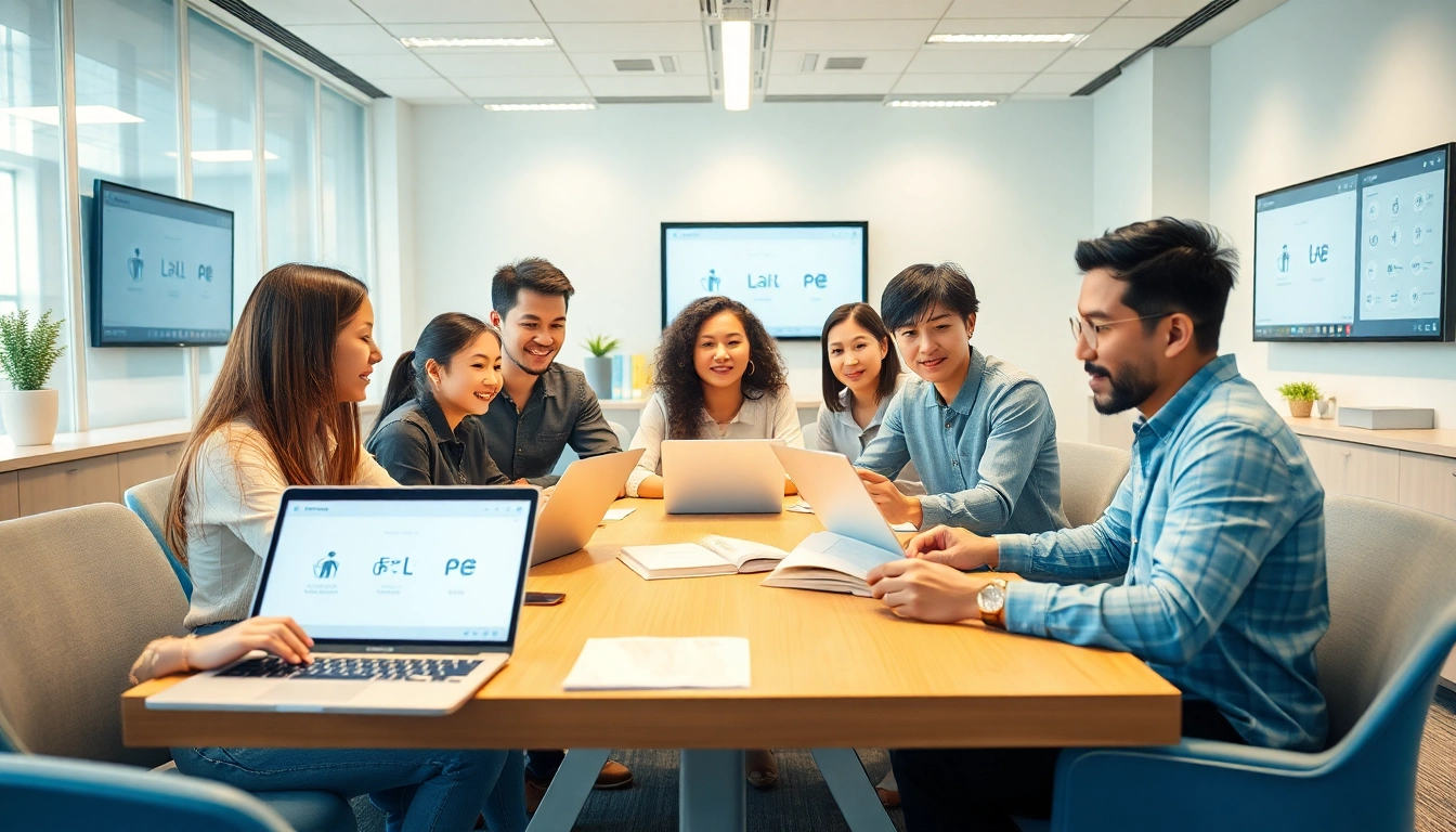 Innovative office space featuring Youdao translation tools enhancing language learning experience.