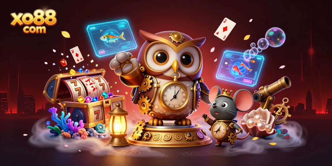 Experience winning thrills at xo88 com with immersive slot reels and dynamic treasures in a vibrant casino scene.