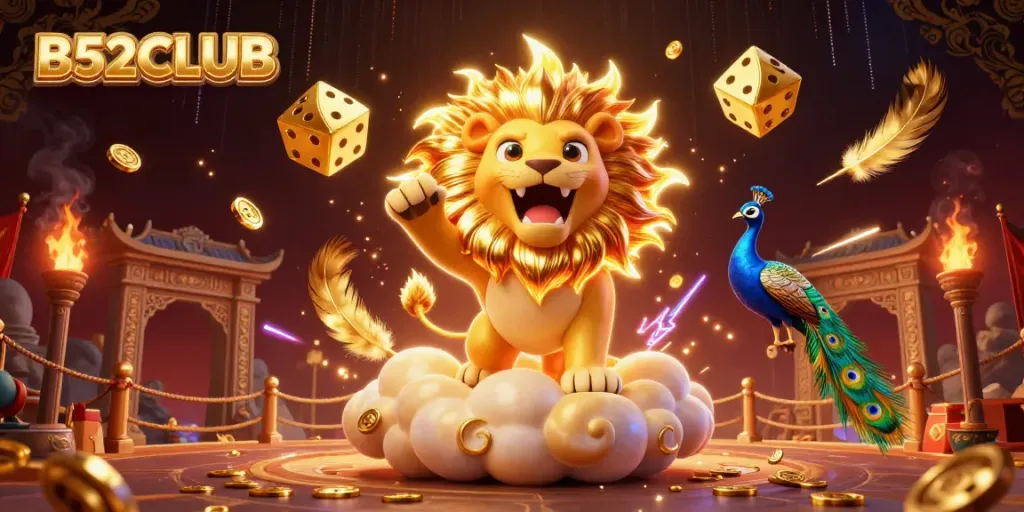 Experience dynamic gaming with B52CLUB, featuring vibrant characters and thrilling casino elements.