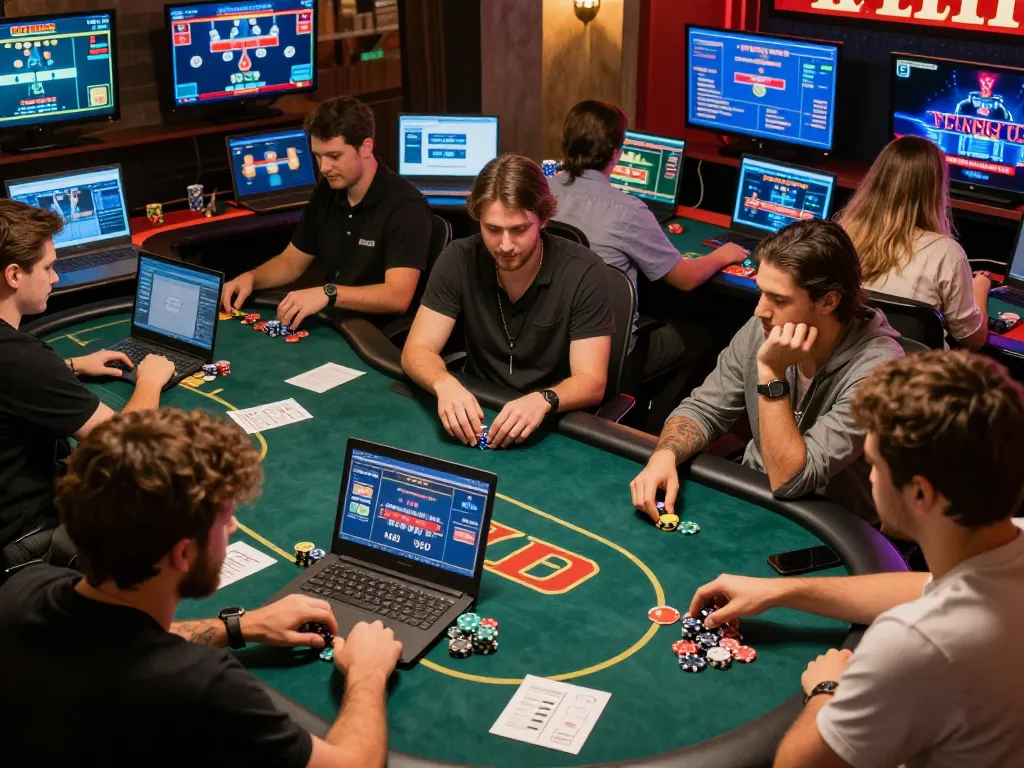Engaging online poker gameplay at five88 showcasing players immersed in strategy.