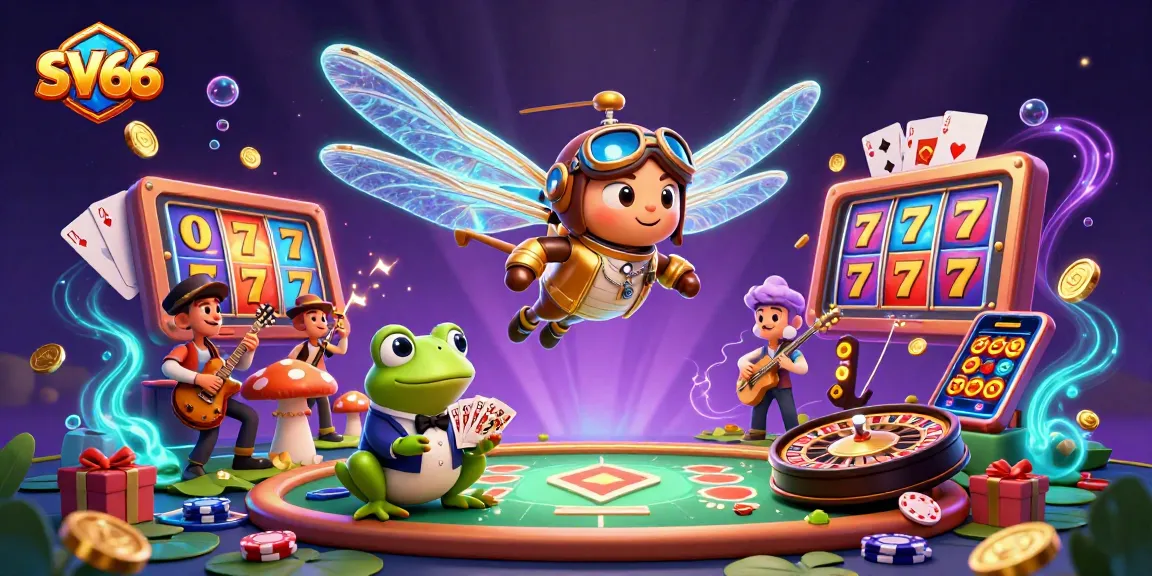Experience thrilling gameplay at SV66 with vibrant slot machines and a lively casino atmosphere.