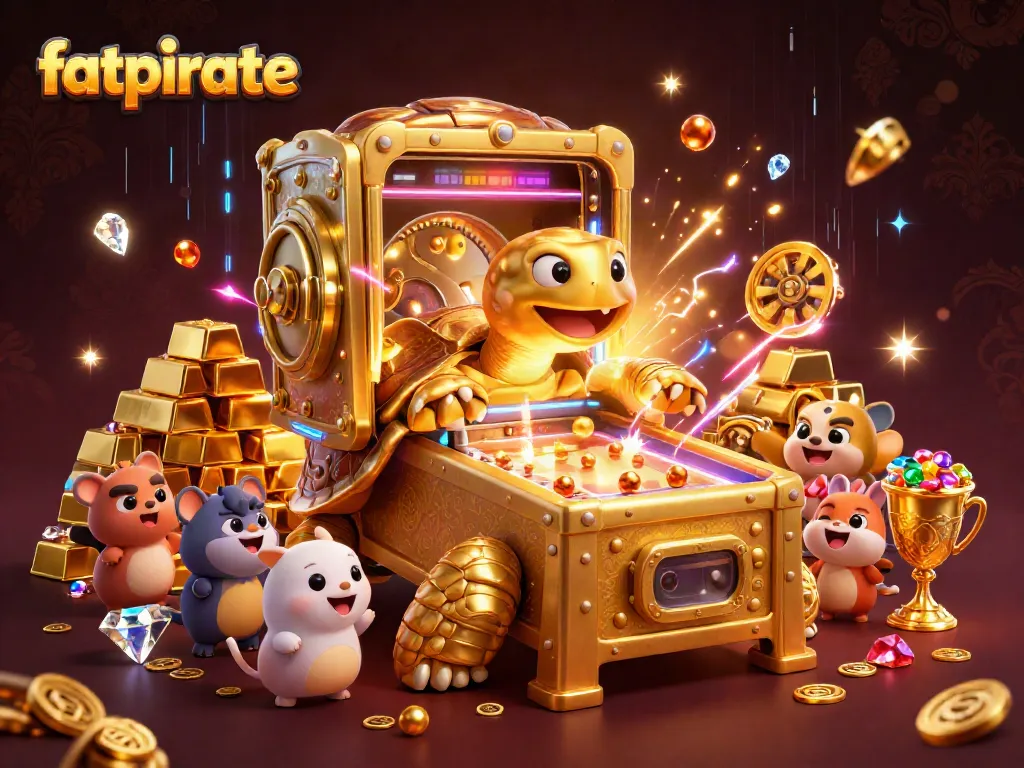 Experience the excitement of fatpirate as players enjoy a vast range of casino games surrounded by treasures.