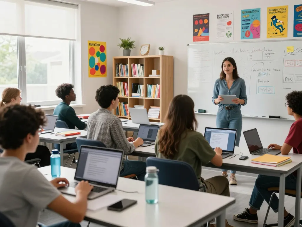 Interactive online class at https://da88.education/ with students engaging in learning activities.