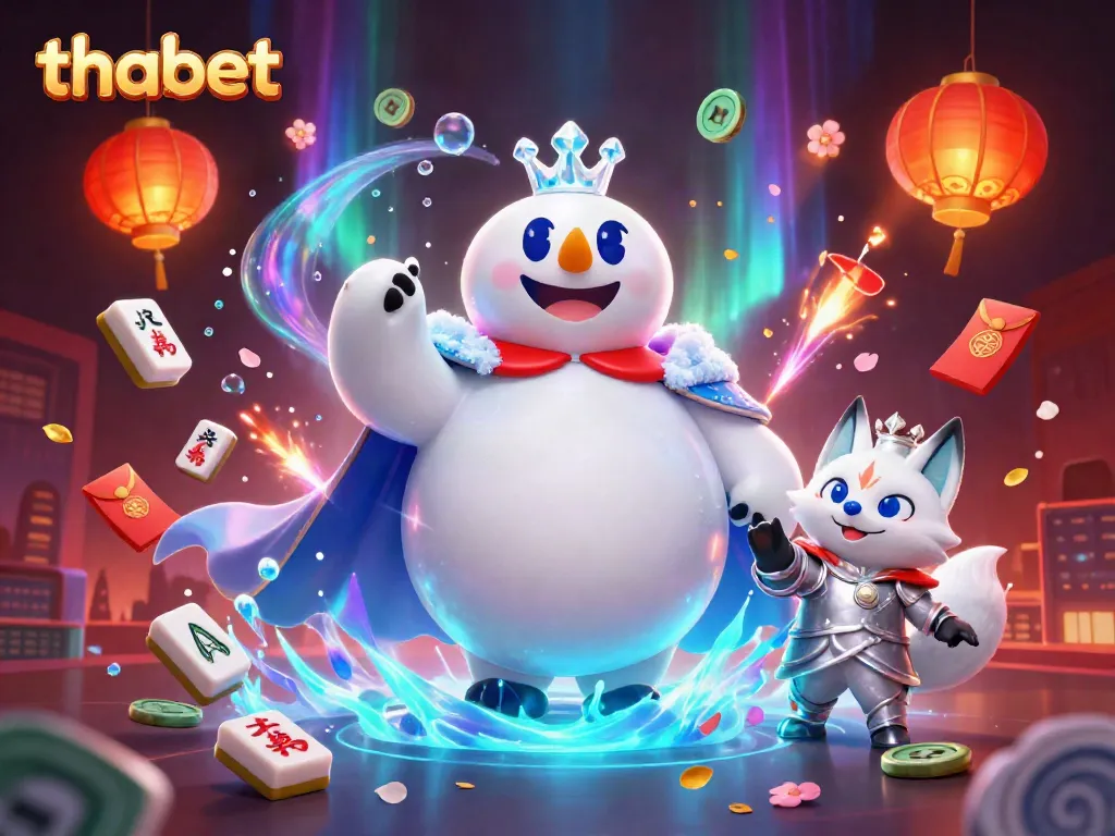 Experience thrilling gameplay at Thabet Casino with vibrant 3D characters and casino elements.