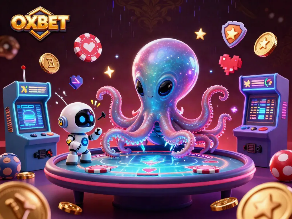 Play exciting poker games at OXBET with a 3D octopus dealer and vibrant game elements.