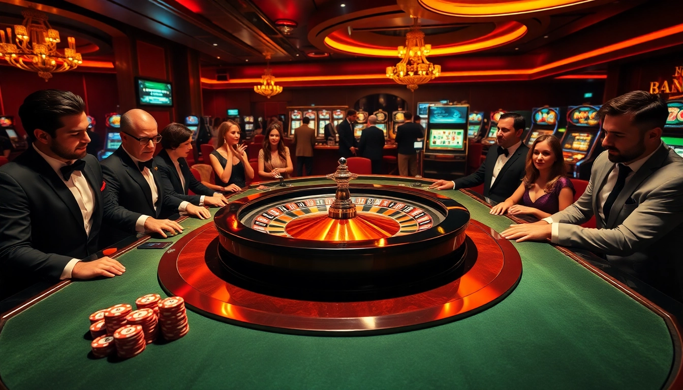 Players engaging in a thrilling roulette game at a casino, highlighting the excitement of S8 betting.