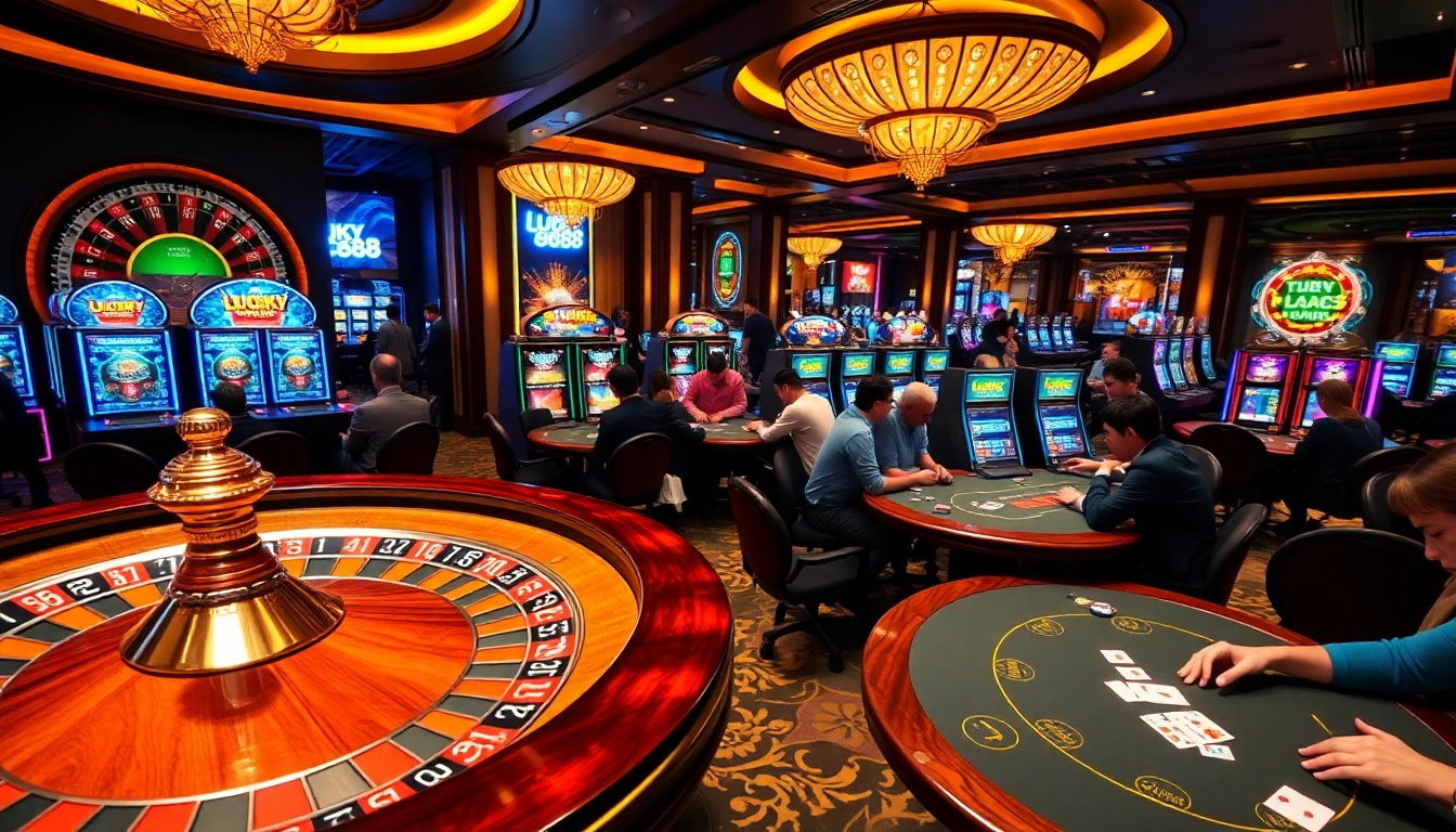 Experience the excitement of LUCKY88 with vibrant slot machines and thrilling games.