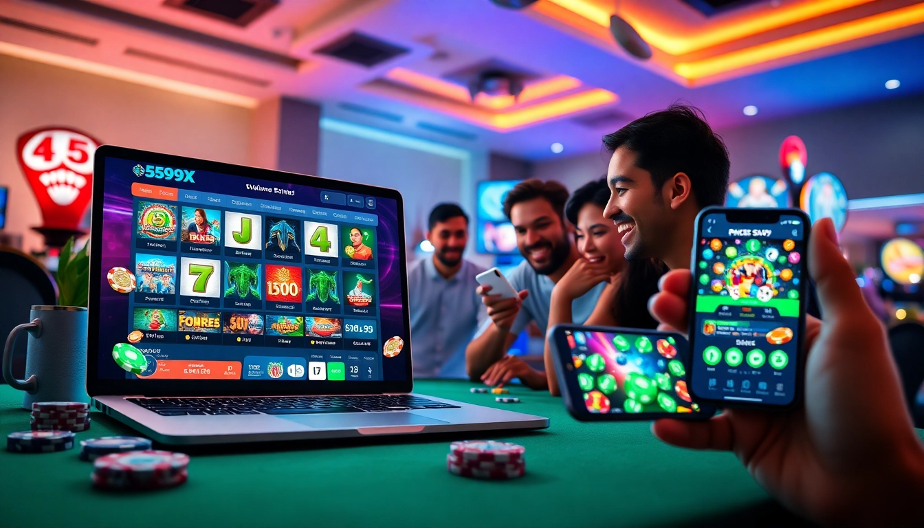 559X offers an exciting online betting experience with a variety of games showcased on modern devices.