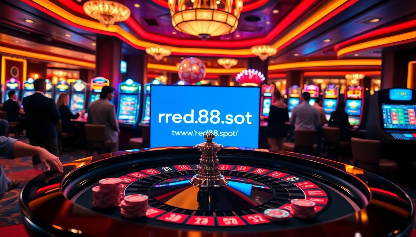 Experience vibrant gambling action at https://red88.spot/ with luxurious casino tables and thrilling gameplay.
