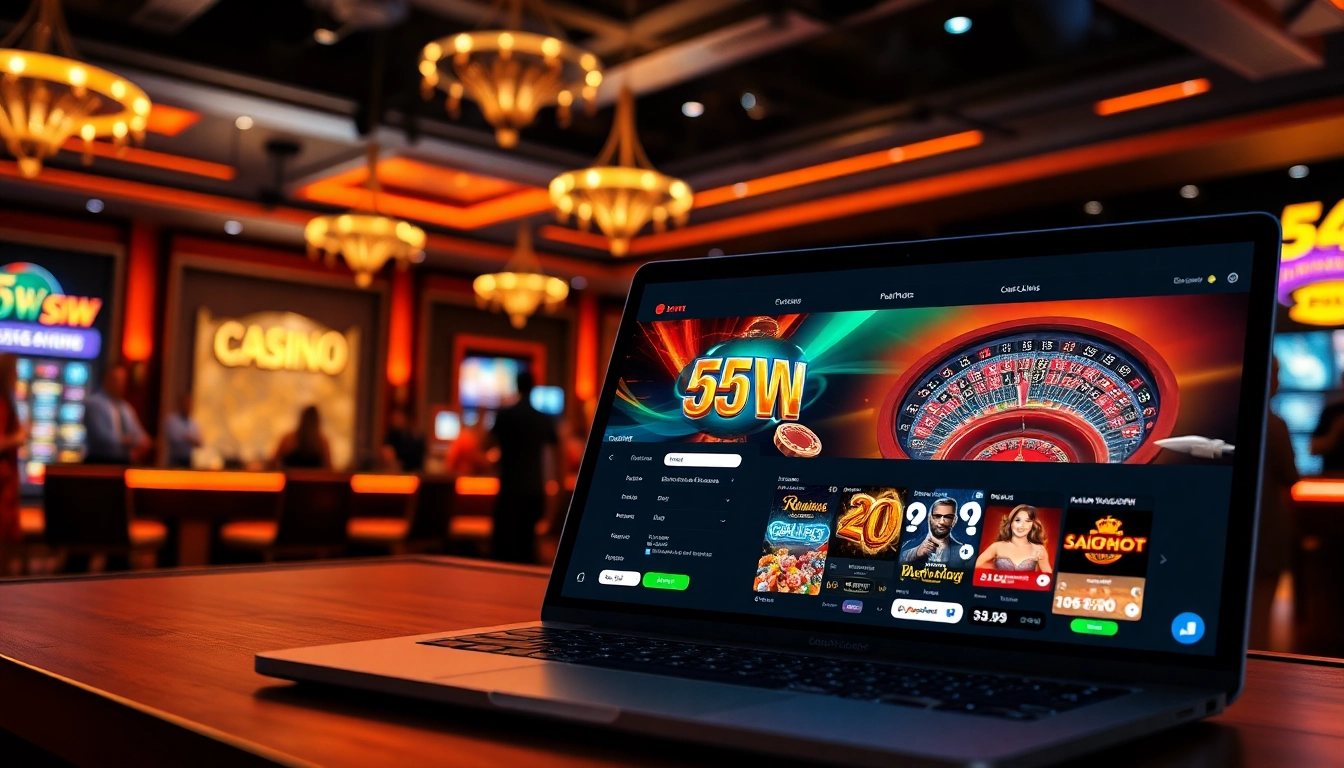 Exciting online casino gaming experience on the 55WW platform