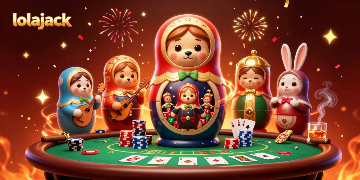 Experience the thrill of the lolajack casino with vibrant games and energetic characters.