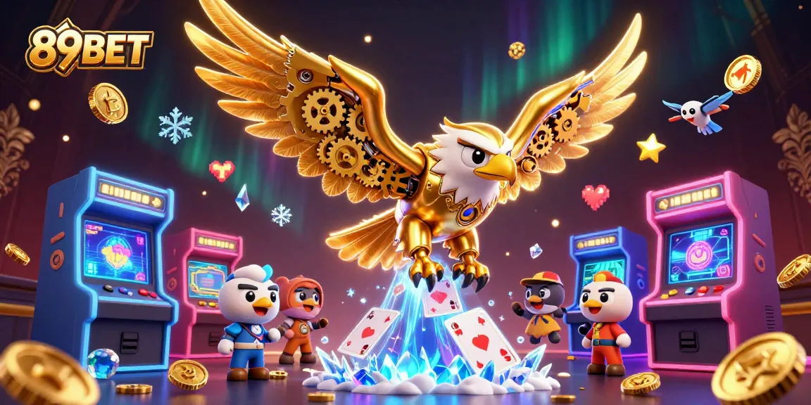 Engage with 89BET's exciting casino experience featuring dynamic 3D visuals and animated elements.