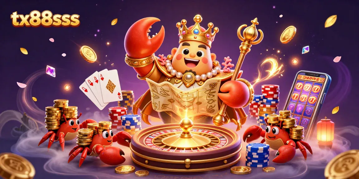 Experience thrilling gameplay at tx88sss with a golden crab emperor leading exciting casino adventures