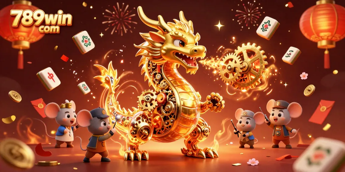 Experience thrilling gaming adventures at 789win com with a spectacular 3D casino illustration.