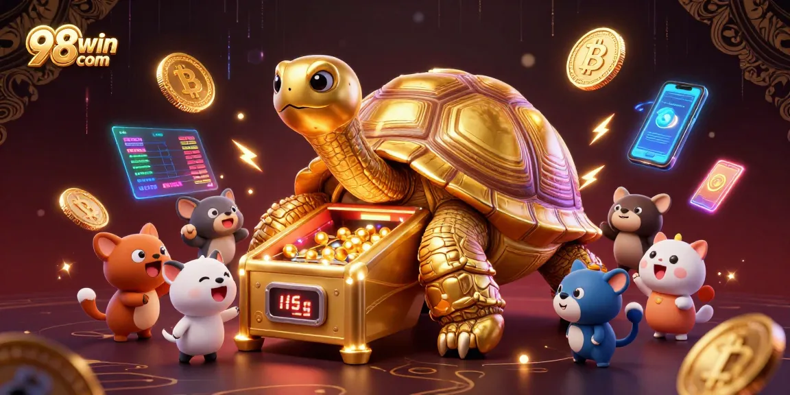 Engage in thrilling gameplay at 98win com with 3D characters and vibrant gambling elements.